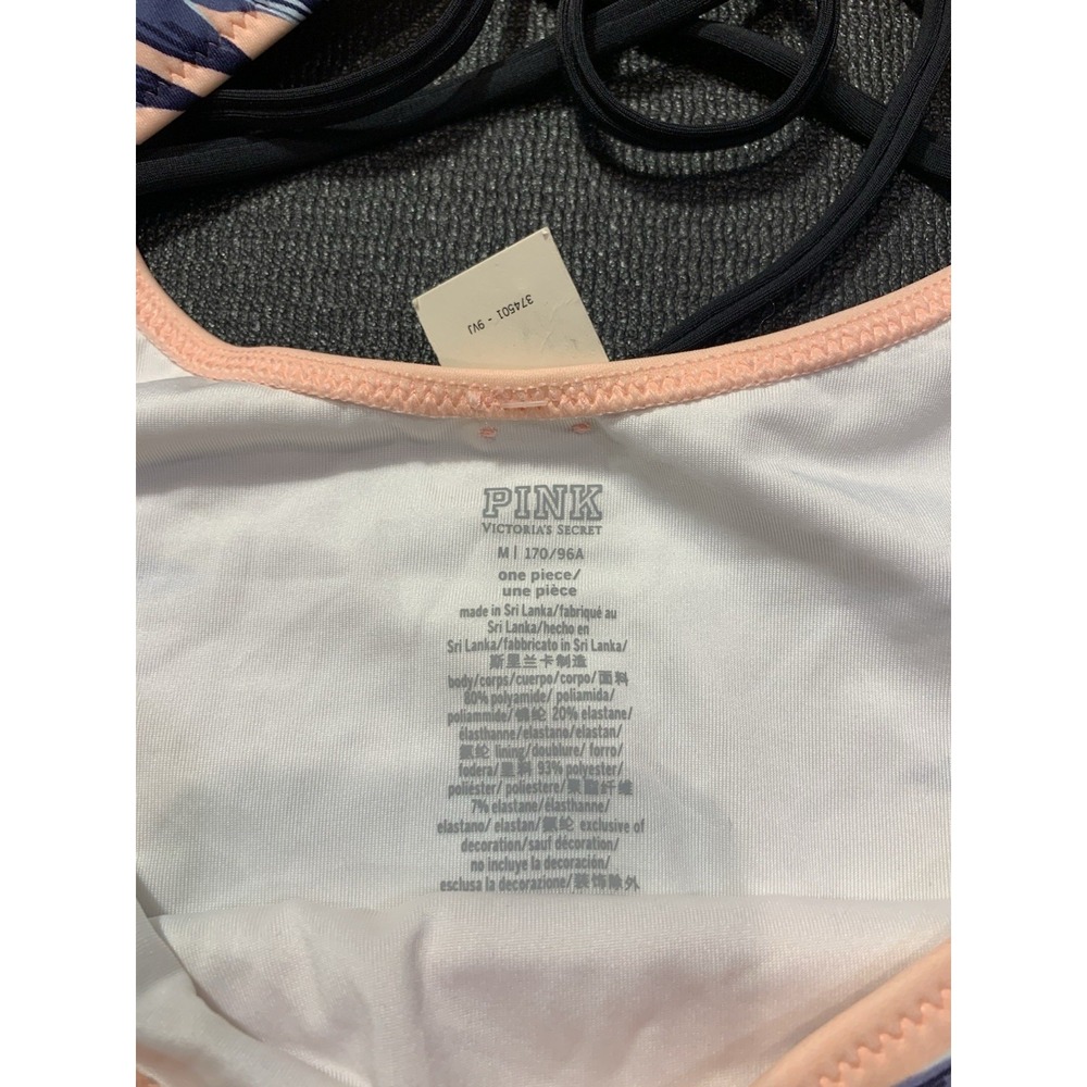 New Victoria's Secret Pink‎ Swimsuit Onepiece Island Tropic Palm Sexy Womens M - Picture 3 of 4